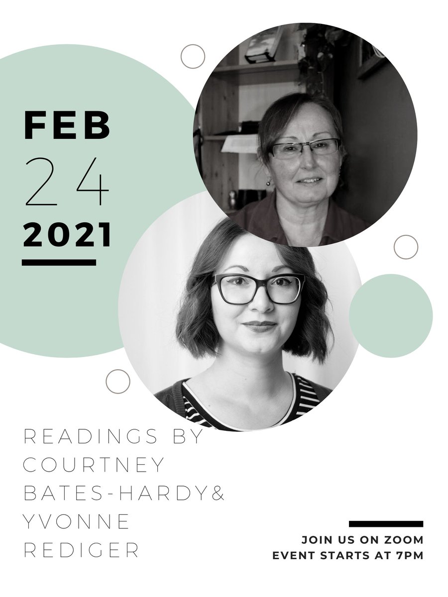 River_Volta's tweet photo. TOMORROW at 7PM CST we will be joined Courtney Bates-Hardy &amp; Yvonne Rediger for the River Volta Reading Series. DON'T FORGET TO REGISTER! 

Registration Link: https://t.co/OFKfrUsWni... https://t.co/zRlvzgBLIP