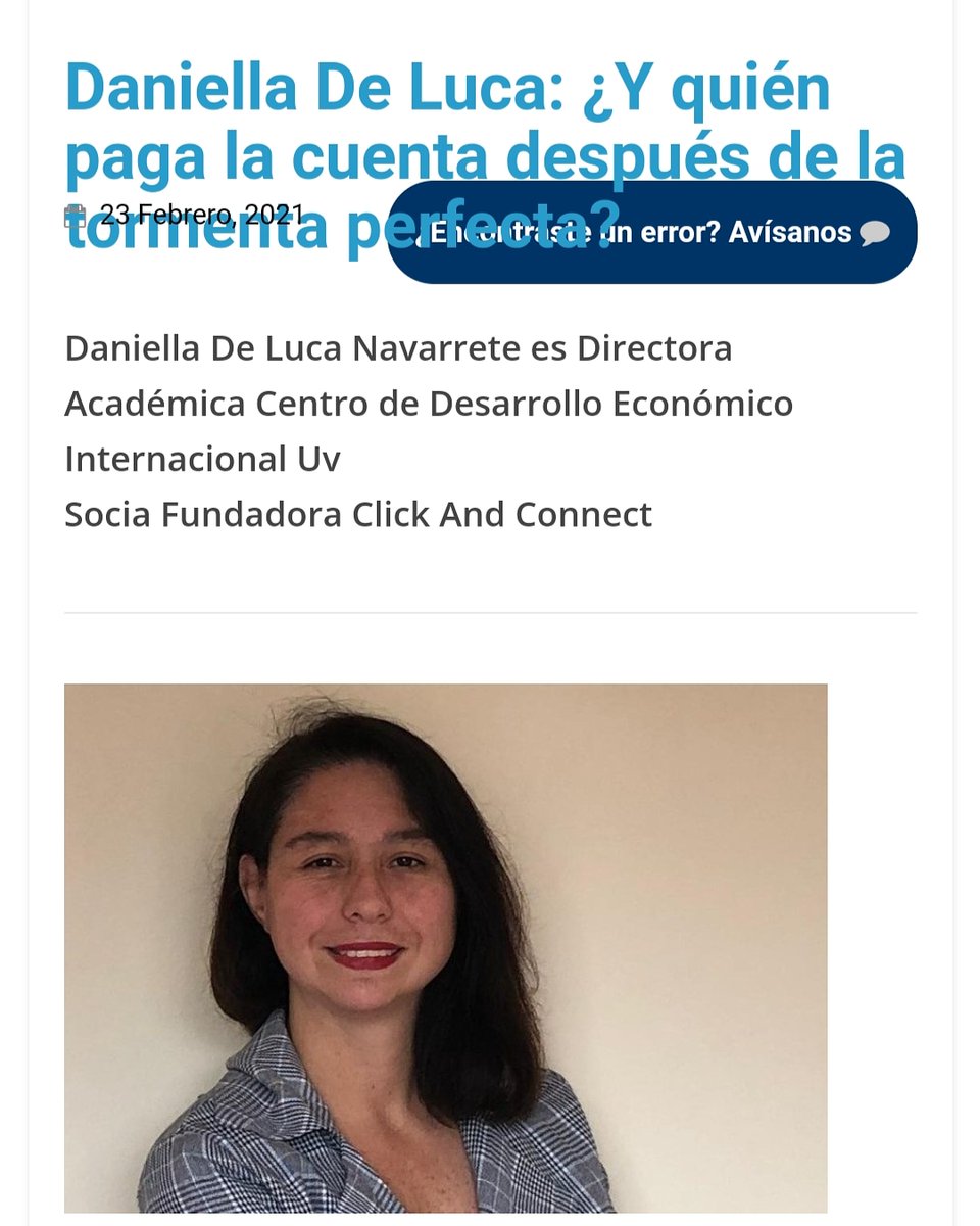 ANI Chile (@anichile_) on Twitter photo Compartimos el link de la columna de opinión realizada por Daniella De Luca, Directora Académica Centro de Desarrollo Económico Internacional <a href="/uvalpochile/">Universidad de Valparaíso</a>, a <a href="/PortalPortuario/">PortalPortuario</a>, sobre el impacto de la pandemia en el ámbito marítimo. portalportuario.cl/daniella-de-lu… ✅ Compartimos el link de la columna de opinión realizada por Daniella De Luca, Directora Académica Centro de Desarrollo Económico Internacional <a href="/uvalpochile/">Universidad de Valparaíso</a>, a <a href="/PortalPortuario/">PortalPortuario</a>, sobre el impacto de la pandemia en el ámbito marítimo. portalportuario.cl/daniella-de-lu… ✅