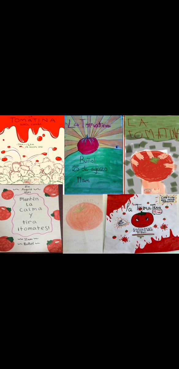 Fantastic Tomatina 🍅 posters from S2 as they enjoy their Spanish 🇪🇦 tasters this week ahead of pathways decisions for S3.