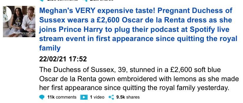 Exhibit 40:  #ExpensiveClothingGateIf in the public eye as much as Meghan and Kate, one has to dress well. That doesn't come cheap. McQueen and De La Renta are both top designers, neither are cheap. Why is £94k worth of clothing OK for one, but the other "has expensive taste"?