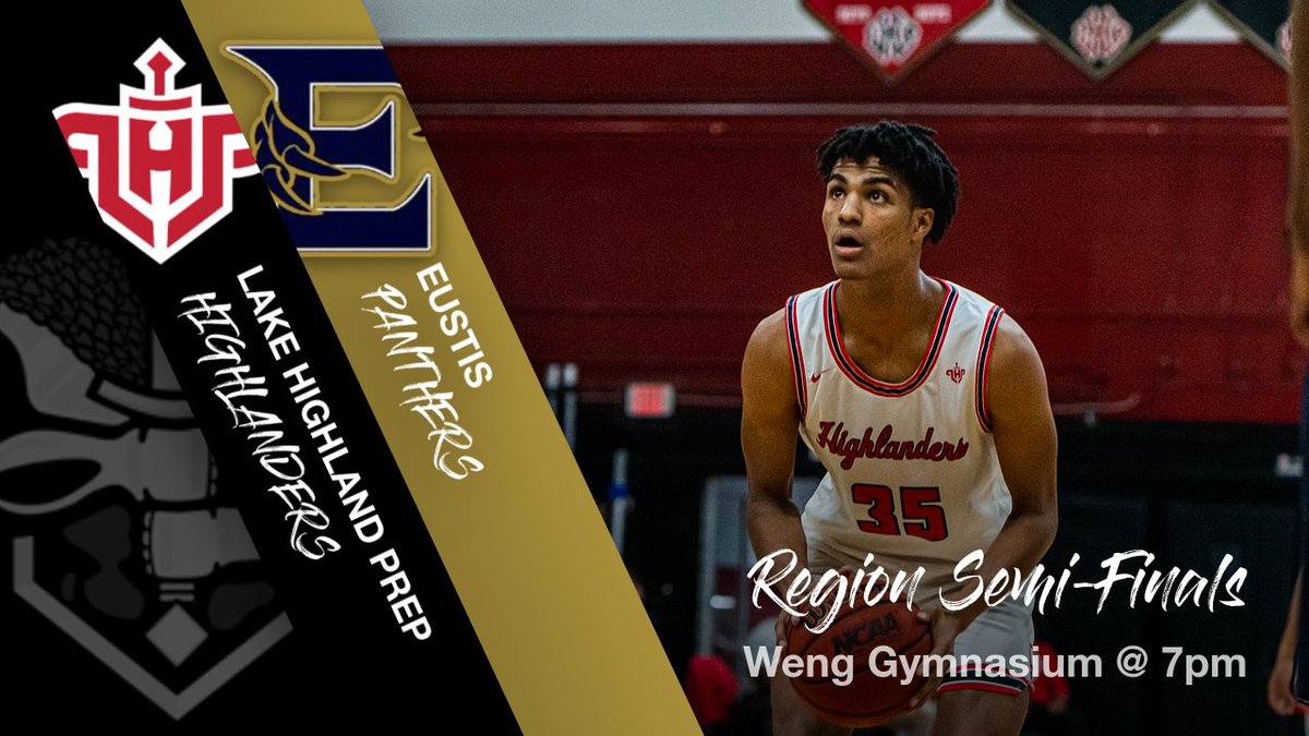 Boys Basketball hosts Eustis in the Region Semi-Finals tonight.  Good luck Highlanders! <a href="/lhpsnews/">Lake Highland Preparatory School</a> <a href="/lhpsbasketball/">LHPS Basketball</a>