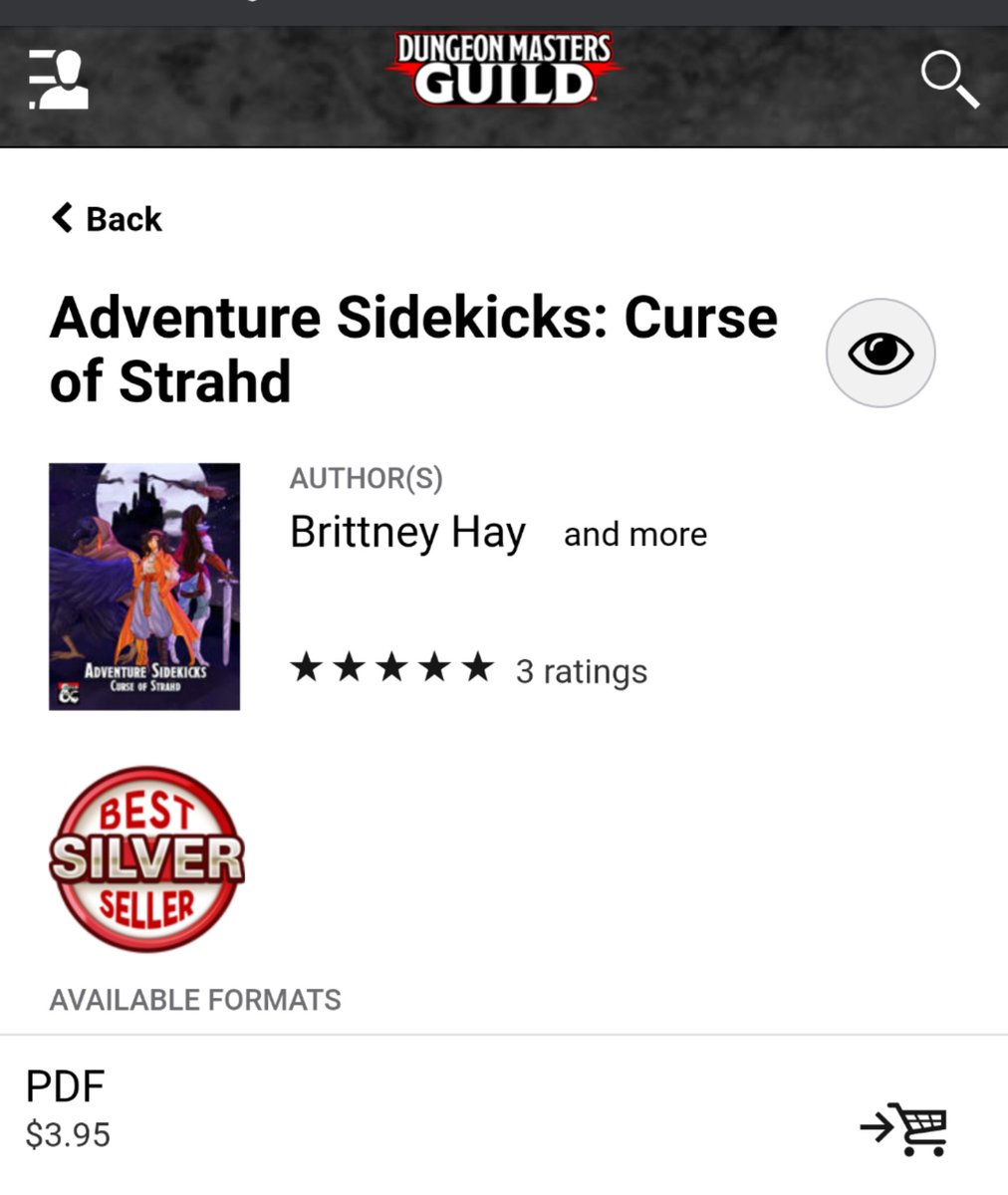 FNDungeonMom's tweet photo. If you want more #Ravenloft goodness then may I humbly suggest #AdventureSidekicks CoS, #MadamEvasTarokkaDeck and #HeartoftheHouse? Each available on #DMsGuild now. (Links below) #dnd #ttrpgs https://t.co/2I1JMwAp2k