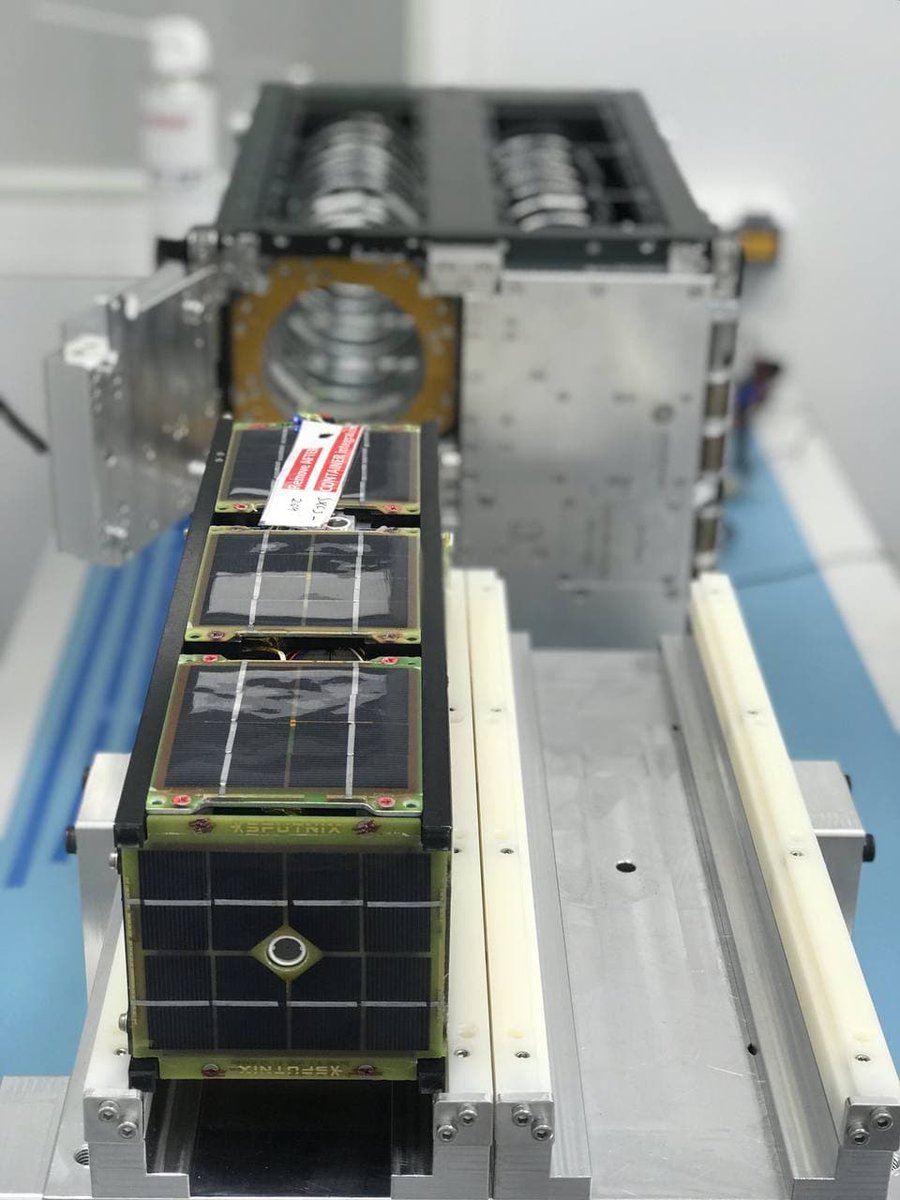 aerospacecap's tweet photo. The 3U CubeSat from the @siriusdeti Center will be launched by the #Soyuz-2 launcher with support by #FASIE and Talent and Success Fund. The #spacecraft is equipped with an improved DeCor-type instrument to monitor quick changes in the space radiation flows. https://t.co/B5WSeqCwcA