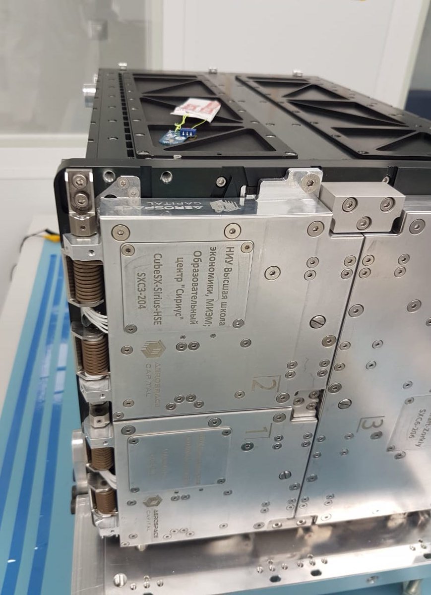 aerospacecap's tweet photo. The 3U CubeSat from the @siriusdeti Center will be launched by the #Soyuz-2 launcher with support by #FASIE and Talent and Success Fund. The #spacecraft is equipped with an improved DeCor-type instrument to monitor quick changes in the space radiation flows. https://t.co/B5WSeqCwcA