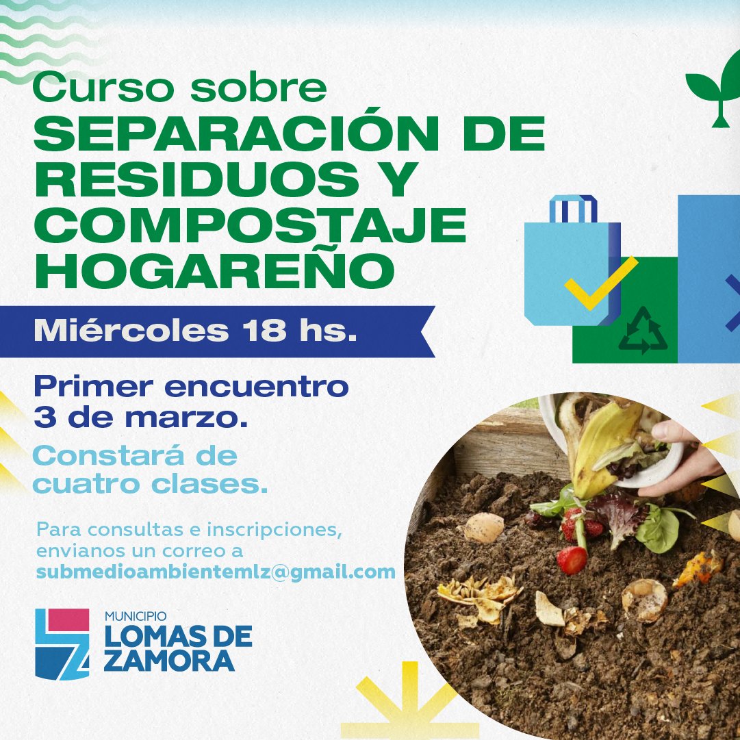 MunicipioLdeZ's tweet photo. Nuevo curso de @AmbienteLomas 🙌🌱👇 https://t.co/XddJPgyP8W