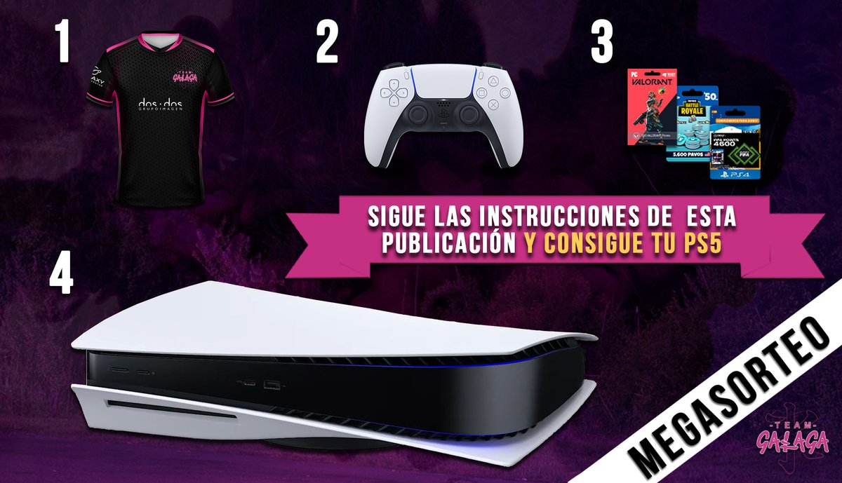 ‼ MEGASORTEO ‼

💥 ¡Consigue tu #PS5 con <a href="/TeamGalaga/">Team Galaga</a>! Nos volvemos locos y sorteamos una camiseta oficial del club, un mando #DualSense PS5, 100€ en tarjetas digitales... ¡Y UNA #PLAYSTATION5!

👀 ¿Cómo puedes conseguirlo? ¡Atento al hilo!
