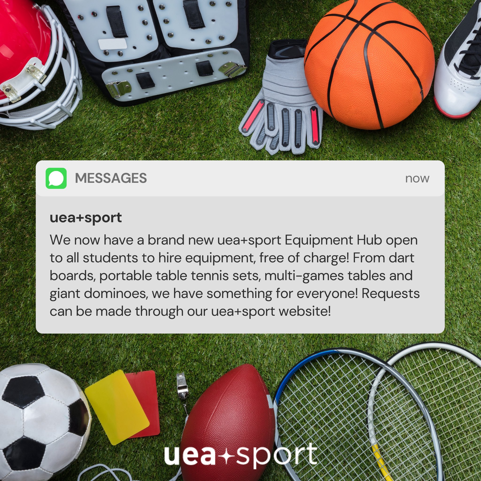 Sports equipment hire sales