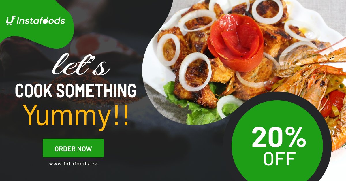 It's time to cook some really good food. Order meat, seafood, frozen foods or anything you need to cook something yummy!! 

Visit instafoods.ca 
#grocery #meat #FrozenFoods #seafood #Instafoods #Ottawa #Ontario #Canada