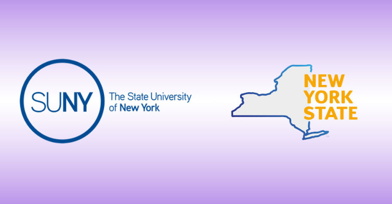 SUNY's tweet photo. Governor Cuomo Announces Four-Point Plan to Reduce Sexual Violence in Educational Institutions as Part of 2021 Women's Agenda. #SUNY resources like @SUNYSCI, #SUNYSAVR set to expand nationwide.