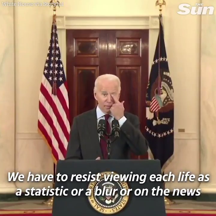 President Joe Biden commemorates half a million Covid 19 deaths in the US