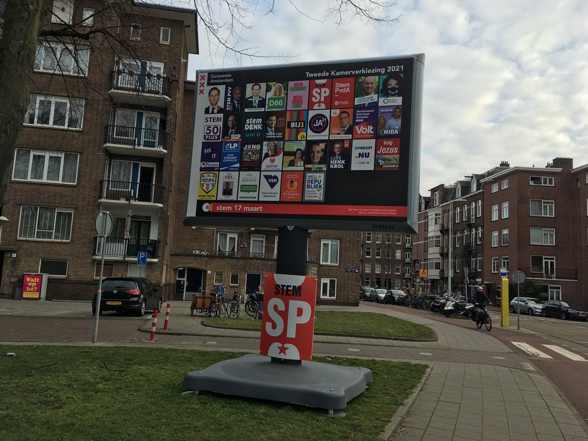 De landelijke verkiezingen tweede kamer 2021 nadert...

Op 15, 16 en 17 maart 2021 kunt u gaan stemmen. In Amsterdam zijn de verkiezingsborden geplaatst in de wijken. 

Ons oproep maak gebruik van uw stemrecht!
