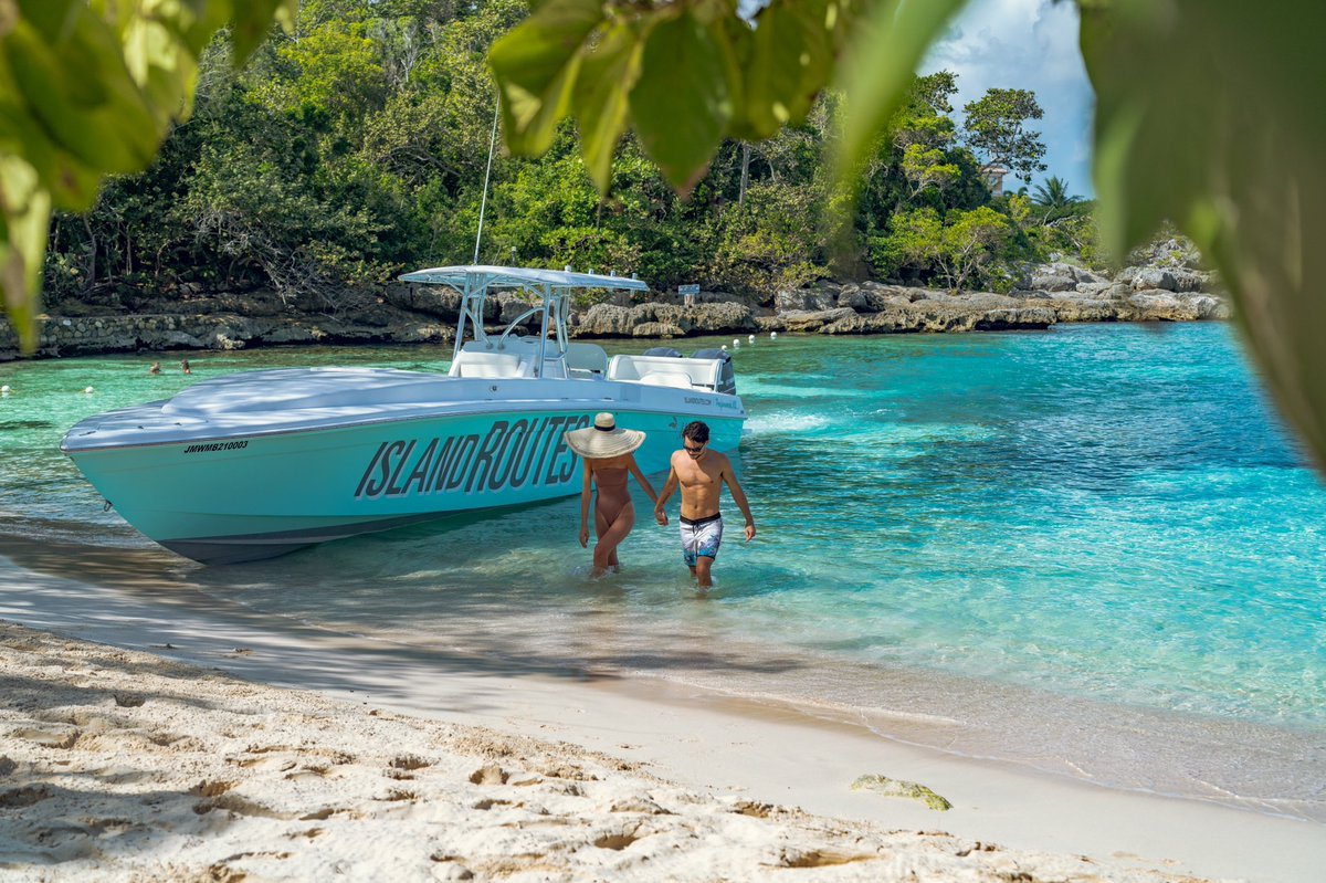 Your Boat. Your Beach. Private powerboats for you and yours… #WonderThisWay  

🟡 Click the link, to see the spellbinding beauty of Jamaica through a new vantage point: bit.ly/3bBoiuY