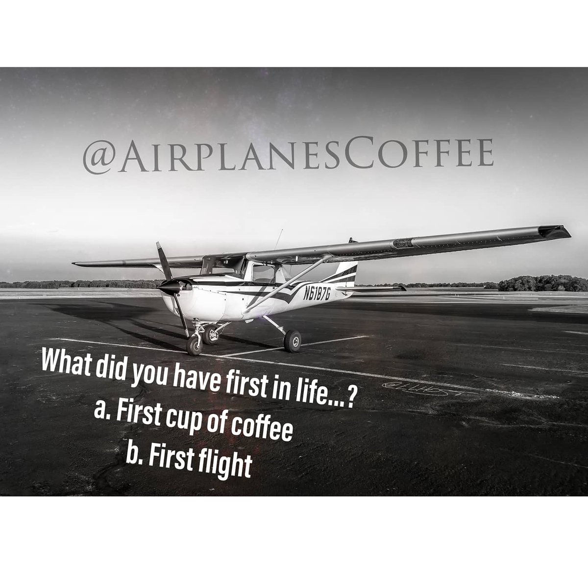 AirplanesCoffee's tweet photo. In life was your ga flight or cup of coffee first? What's the story? 

For me (Brian_AC), I flew commercial as a kid, but didn't fly in ga aircraft until my 20s, so coffee was first for me.

📷 @lostlocalhost 

#airplanesandcoffee #aviation #flying #generalaviation #flyin https://t.co/RtxXLnR9k3