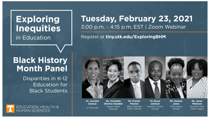 Project GRAD Knoxville’s Executive Director will contribute wisdom and experience on today’s panel - Exploring Inequities in Education sponsored by the University of TN.