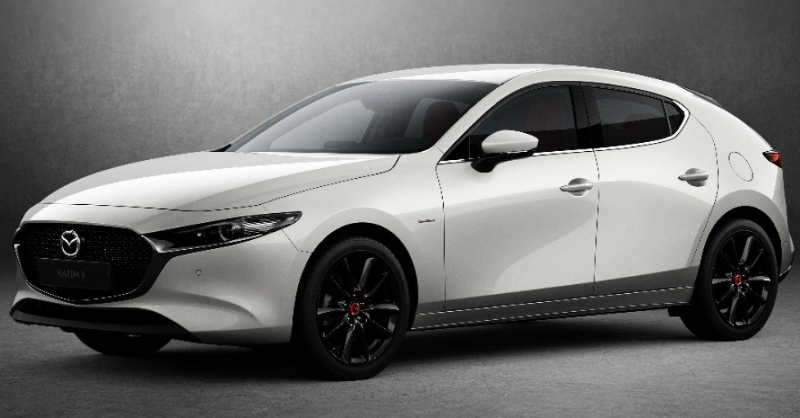 Mazda_SA's tweet photo. 100 years later, Mazda Southern Africa is celebrating this once-in-a-lifetime event with three Mazda3 2.0 Astina Hatch 100th Anniversary Special Versions.