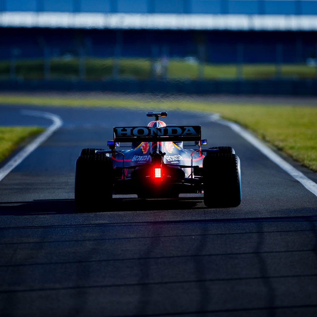 Sergio Perez out in the 2019 Red Bull at Silverstone today, in advance of him and Verstappen running the new car on Wednesday