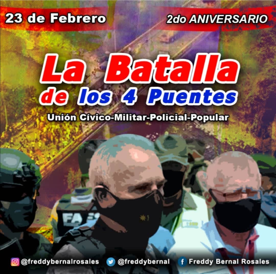 clap_andresbllo's tweet image. Desde el Táchira se garantiza la paz.🕊️
¡Pueblo unido jamas será vencido!👷🏻‍♂️👩🏾‍⚕️👮🏻‍♂️🧑🏻‍🍳👩🏻‍💼🧑🏼‍✈️  🚩🇻🇪❤️
#SoyComunicadorClap 
#23FBatallaDeLosPuentes 
@NicolasMaduro
@FreddyBernal
@dcabellor
@PartidoPSUV
@PSUVTachira
@arguelloyepfri
@tachira_gma