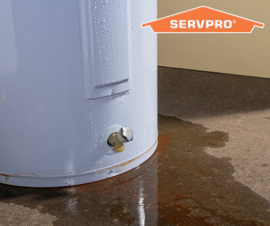 Got a leaking water heater? Servpro can help! 

First things first remember to -   

1. Shut off the water valve. 
2. Soak up as much water as you can. 
3. Call Servpro at 336-748-0250.

#kernersville #kville #kernersvillewatercleanup #kernersvillewaterrestoration