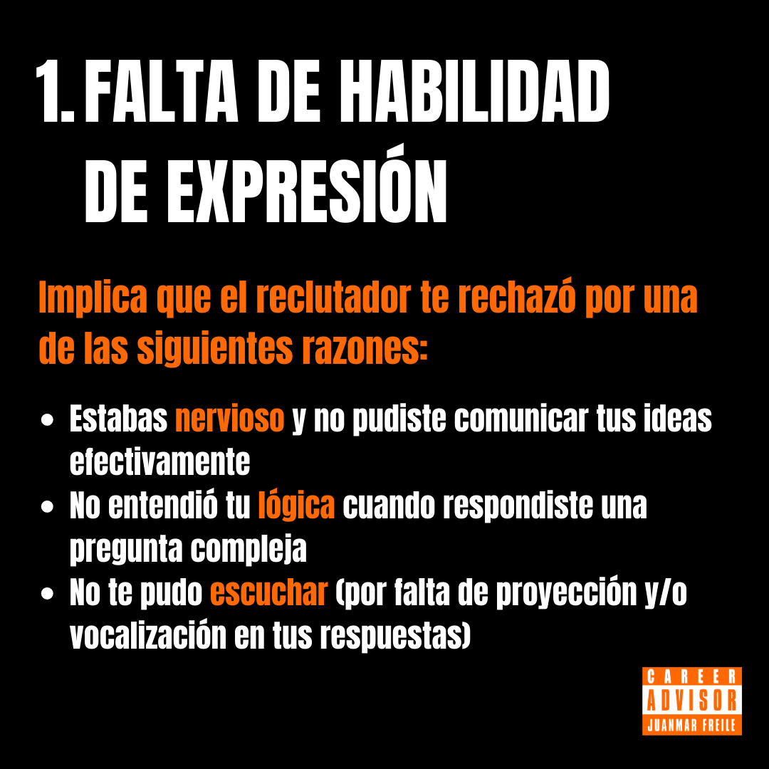 JuanMarFreile's tweet photo. Las 3 Razones Principales de Rechazo en Entrevistas: 
1. Falta de habilidad de expresión
2. Falta de entusiasmo por el trabajo
3. Falta de preparación para la entrevista

¡Revisa los textos en las imágenes para ver si estás cayendo en alguna de estas fallas!

#Entrevistas #Tips https://t.co/irX6ZRQV1e
