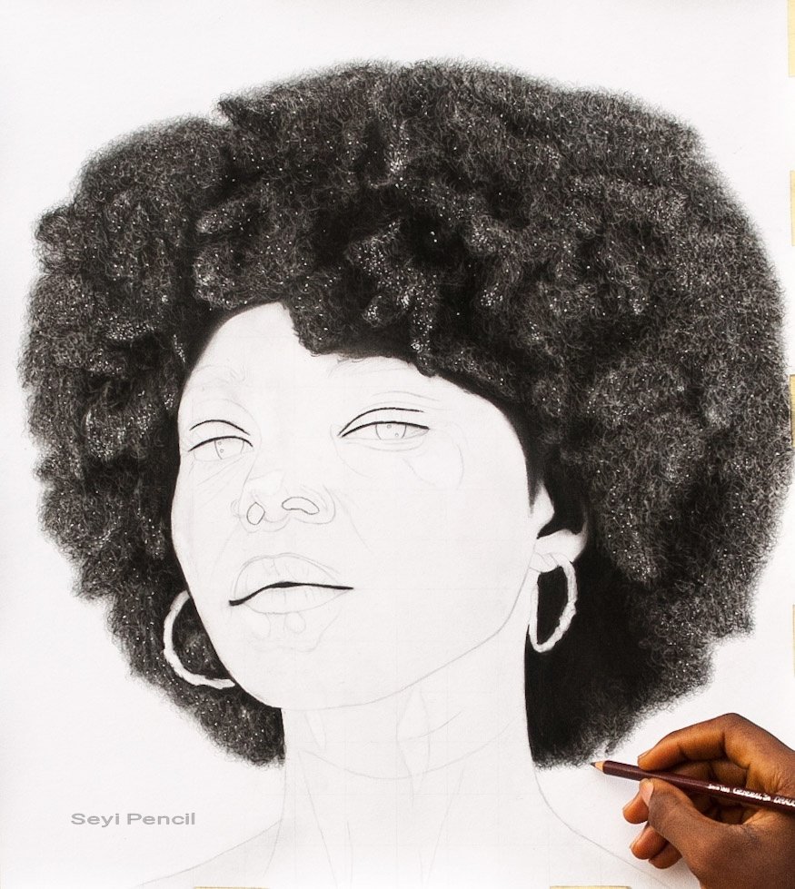 SeyiPencil's tweet photo. Afro Series
Check out the full view of the hair 
"Afro" working on this kind of hair style is quite fun
#beauty #afrohairstyle
#seyipencil #afrohair #art #artist #artistsoninstagram #artistic #artwork #artgallery #artrealism #artofinstagram #artworld #artistsontwitter https://t.co/qn1m0575SL