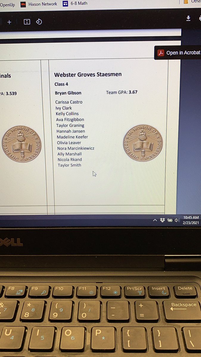 WGsoftball's tweet photo. Individual ‘Academic All State’ awards, also from the Missouri Fastpitch Coaches Association. Incredible work through a pandemic, virtual learning, and a state champion softball season. 🎩🥎👏👊 (we also had 3 more student athletes within 0.05 GPA of qualifying!) https://t.co/vyxVuj6tN1