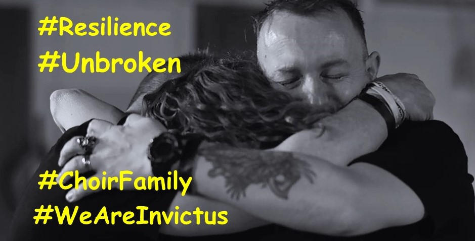 InvictusGChoir's tweet photo. About a year ago we were preparing to go to @AbbeyRoad to record #unbroken with @jonbonjovi. Matt recalls when he got the news that he could join👇
'I was in hospital when I got the call telling me I could go and sing. It gave me a massive boost'
@WeAreInvictus 
#powerofsinging https://t.co/bF1yca43d0