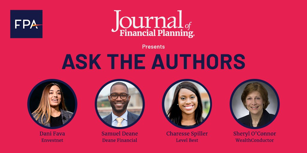 fpassociation's tweet photo. 🅣🅞🅜🅞🅡🅡🅞🅦  Join the authors from this month's 𝘑𝘰𝘶𝘳𝘯𝘢𝘭 𝘰𝘧 𝘍𝘪𝘯𝘢𝘯𝘤𝘪𝘢𝘭 𝘗𝘭𝘢𝘯𝘯𝘪𝘯𝘨. Jot down your questions and come ready to interact! https://t.co/wU95uOxJ36 https://t.co/BWhNQUnDaE