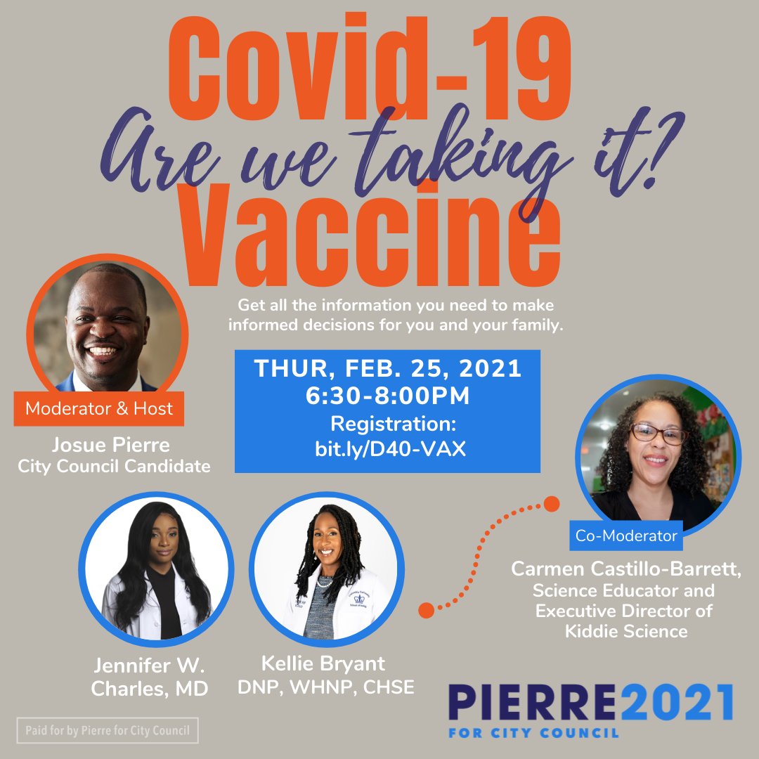 KiddieScience's tweet image. Don't miss out on an exciting opportunity to inform and discuss the Covid-19 Vaccine. Join us this Thursday! eventbrite.com/e/the-covid-19…