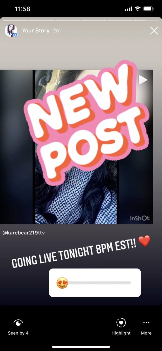 New insta post!! ❤️❤️ Going live 8pm est!
