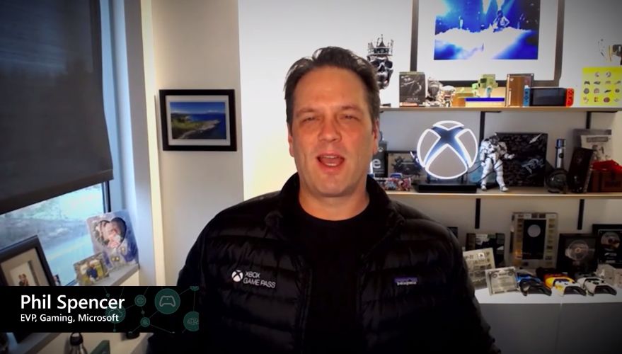 Wario64 on X: Phil Spencer on stream, he has a Kojima Productions Ludens  figure in the background apparently next to the Xbox logo   / X
