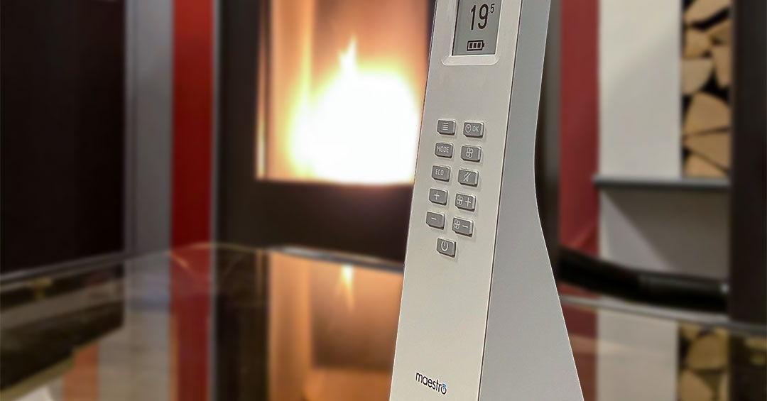 Neu in unserem #Ofen-#Studio: #Pelletofen #MCZ Wall - natürlich brennend angeschlossen und mit der stylischen #maestro-#Fernbedienung. Zudem ist dieser Ofen per #Smartphone-App fernbedienbar.