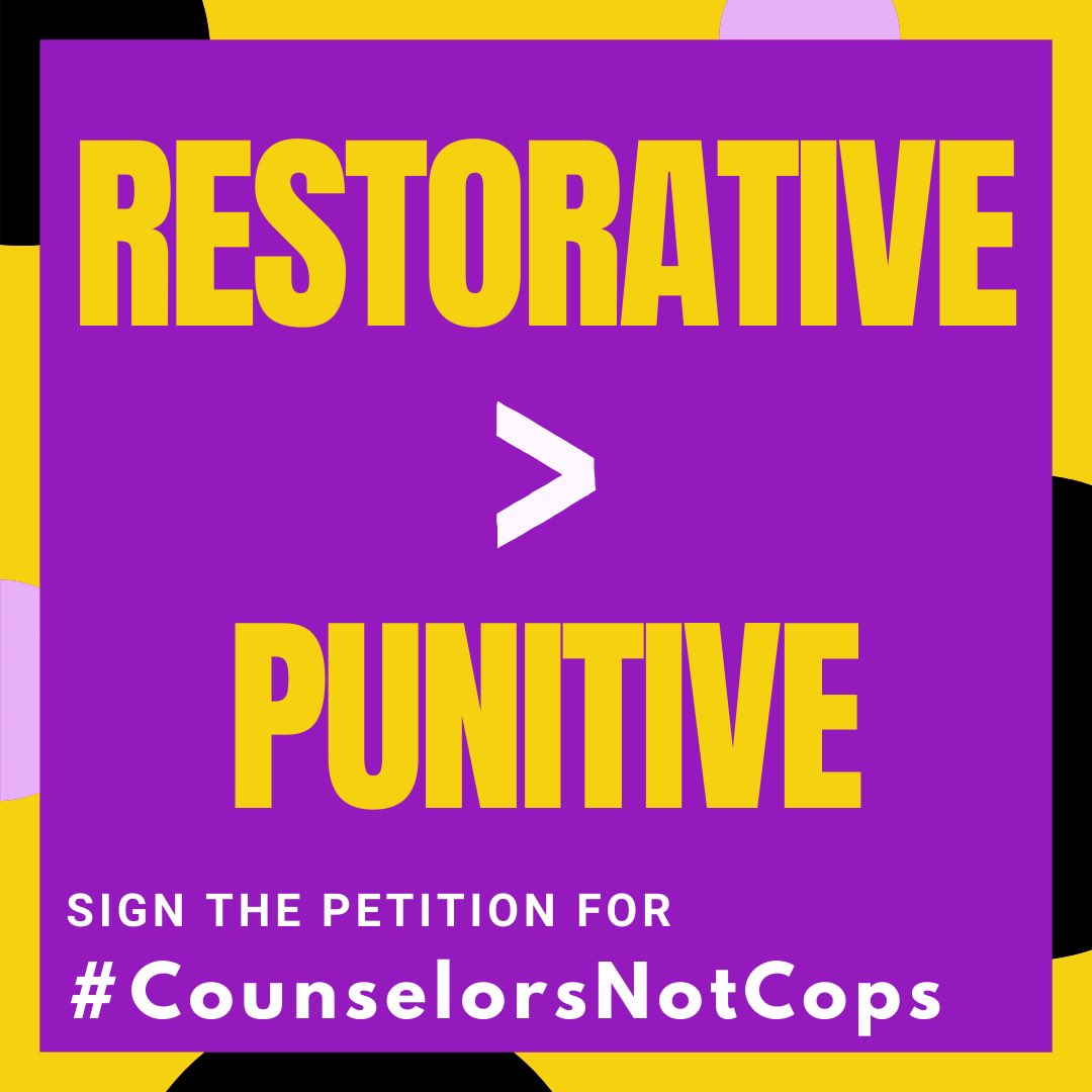 EReidMatthews's tweet image. #policefreeschools #CounselorsNotCops