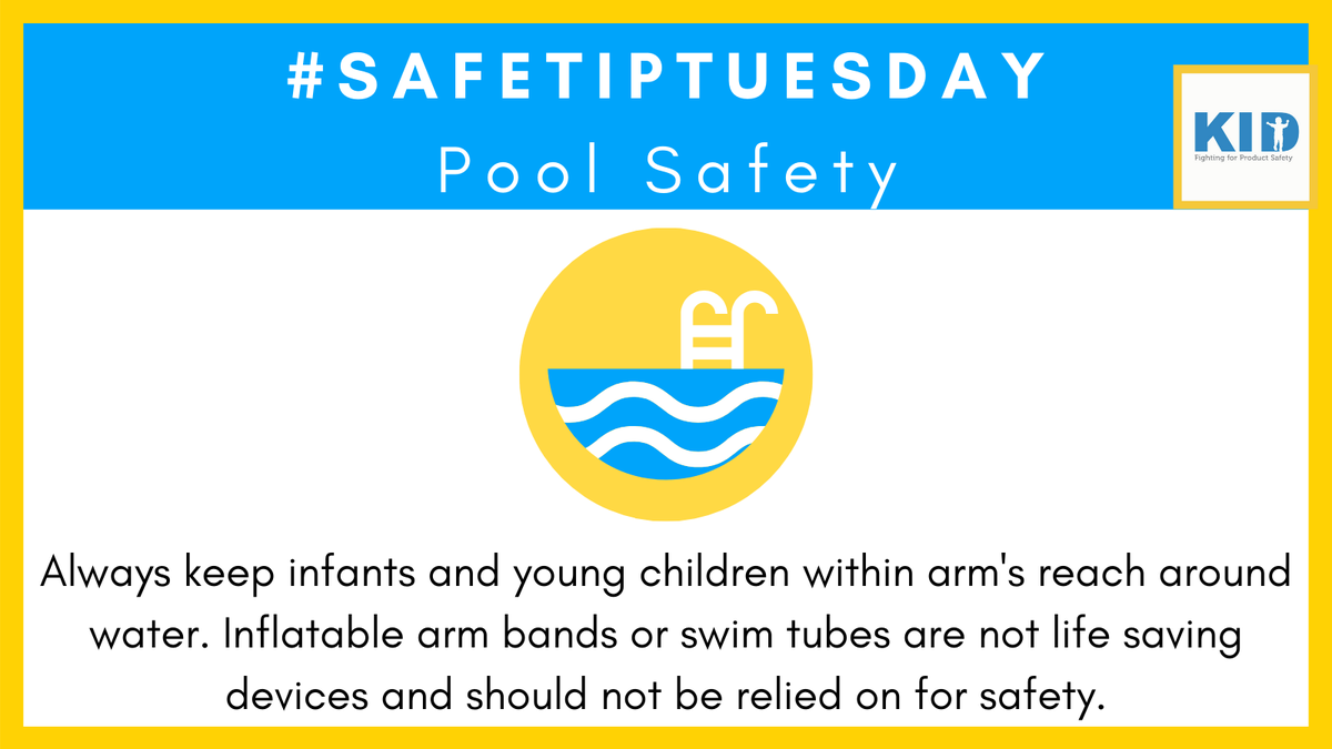 kidsindanger's tweet photo. #SafeTipTuesday! Here’s a pool safety tip if you are going somewhere warm during the winter. Always keep infants and young children within arm’s reach around water. Inflatable arm bands or swim tubes are not life saving devices and should not be relied on for safety. https://t.co/exlTPl7Gc2