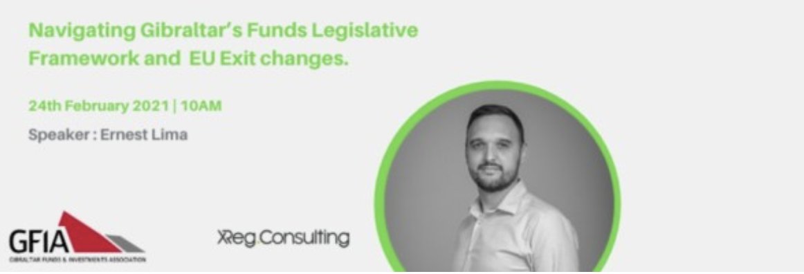 Tomorrow, @XRegErnest, will provide insights into Gibraltar's funds legislative framework & highlight important changes that Brexit brings. Join Ernest at 10:00 (CET) Wed 24 Feb: bit.ly/GFIAWebinar2