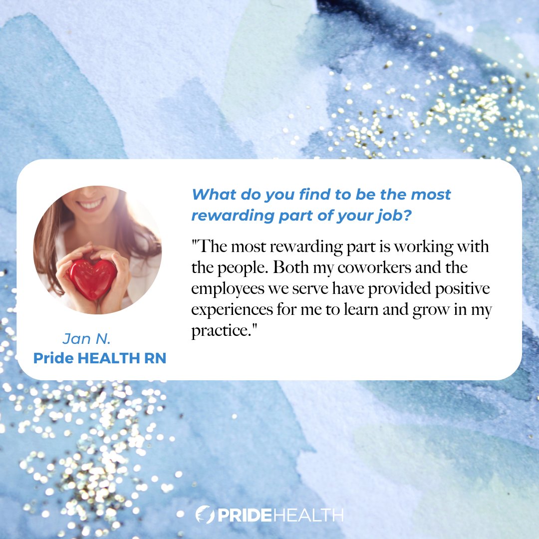 PrideHealth's tweet photo. We asked various healthcare professionals employed by PRIDE Health Minnesota to answer "What do you find to be the most rewarding part of your job?" If you are a healthcare professional interested in working with us, submit your resume through this link: https://t.co/H3MYQbal1H https://t.co/sWomuS0ZtJ