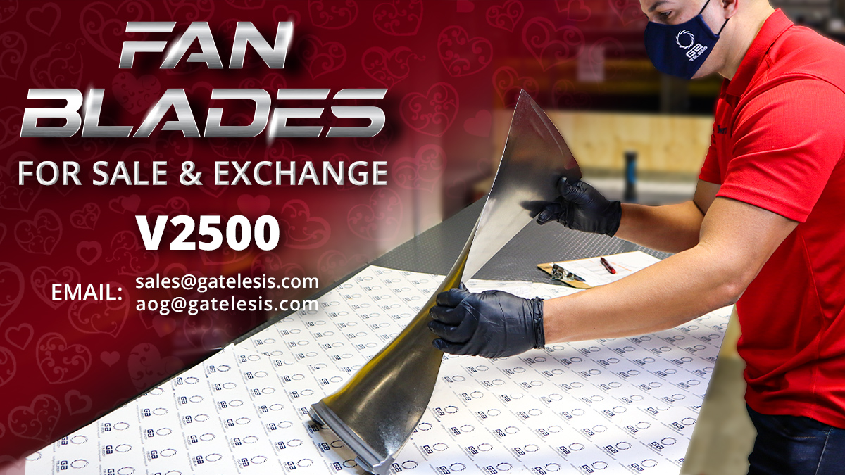 GATELESIS's tweet photo. In Stock, Ready to Ship — EMAIL: sales@gatelesis.com or aog@gatelesis.com! https://t.co/bss86O0nDN #GATelesis #Aviation #Fanblade Focus #V2500 https://t.co/YAdsRjNyCq