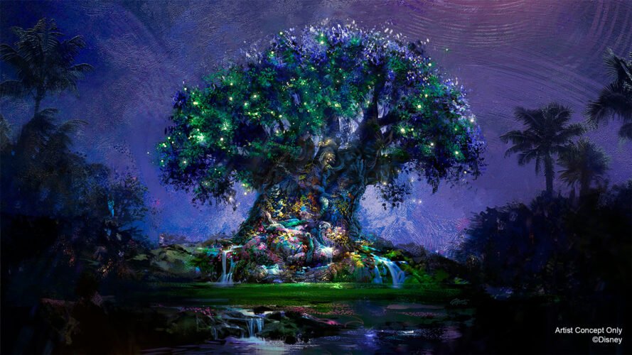 PlanningOrlando's tweet photo. Disney World empieza a moverse y llegan noticias positivas de cara al 50 aniversario. 
❤️🧡💛💚💙💜
Las celebraciones comienzan 1 de Octubre, duran 18 meses y así serán las proyecciones sobre los 4 simbolos de los parques 😍: https://t.co/CMYCDac3ml