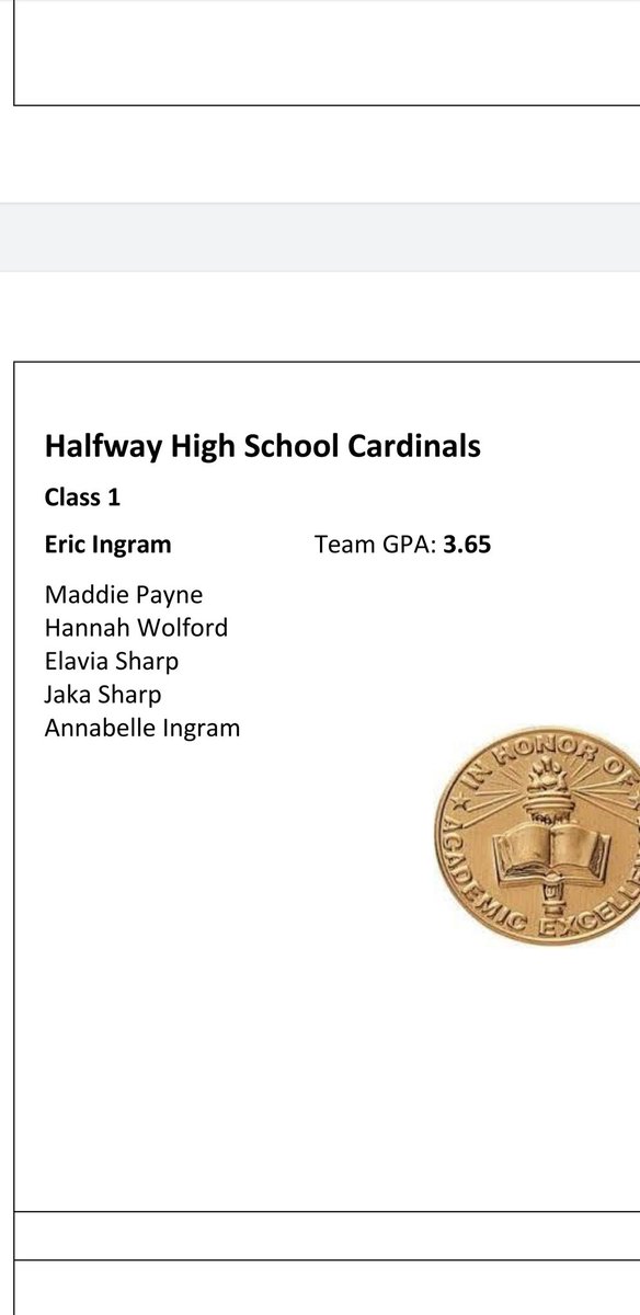 CoachIngram34's tweet photo. Congratulations to the following lady Cardinal softball players on making the Academic All-state Team. https://t.co/hsRuO13Gob