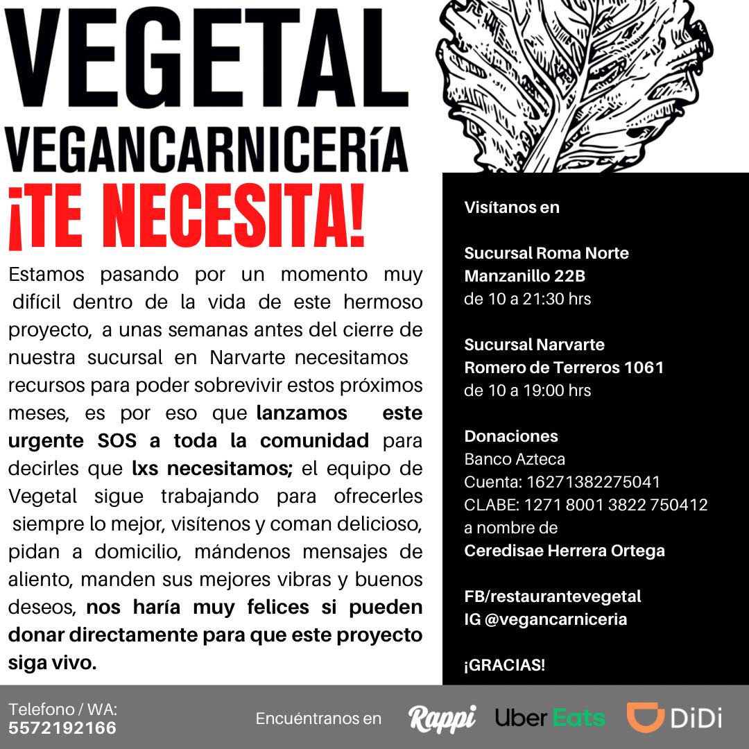nofm_radio's tweet photo. Coman sano y bello, y sean solidarios. SOLO LA COMUNIDAD SALVA A A LA COMUNIDAD. Vayan a VEGETAL, pidan a VEGETAL o donen a VEGETAL. #VegetalSOS #porNoFM https://t.co/ngduFguxym https://t.co/ZN5crhilvz