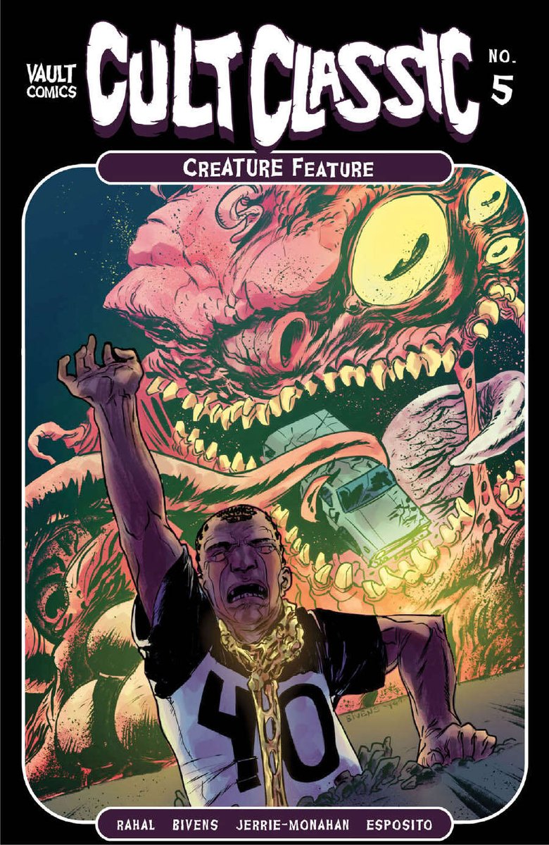 Now available from <a href="/thevaultcomics/">Vault Comics</a> are Test: The Complete Series, Vagrant Queen: A Planet Called Doom #3, Cult Classic: Creature Feature #5 &amp; more!
Get 'em here: bit.ly/3siPsh0