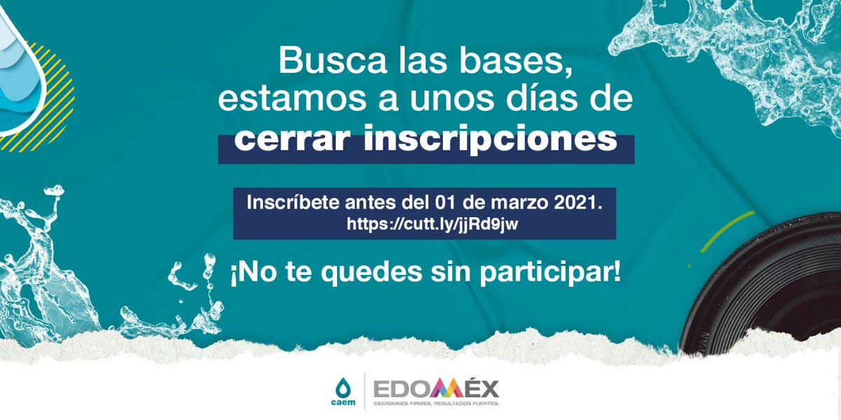 agua_edomex's tweet photo. 🔸 Queremos conocer tus ideas para tener #MásLitrosDeAguaParaElFuturo.  Consulta la convocatoria https://t.co/yuCUHf843z https://t.co/Z1WG7ZIwfO