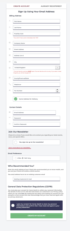 JamesGurd's tweet image. This is the first page of an ecommerce checkout if you&apos;re not an existing customer 😭

#ecomchat