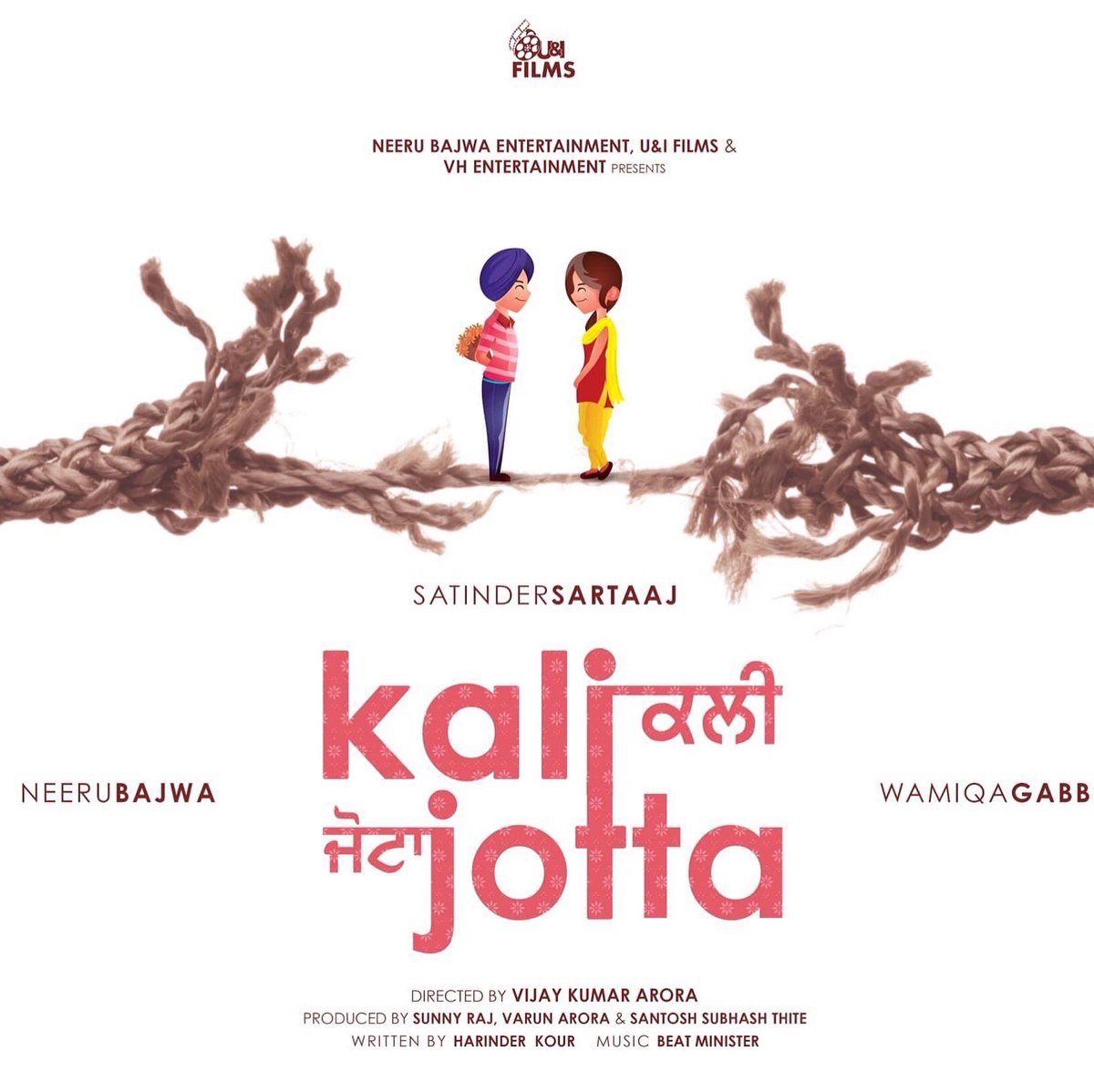 Official first look of a beautiful tale of love &amp; life, #KaliJotta 
#NeeruBajwa <a href="/SufiSartaaj/">Satinder Sartaaj</a> #WamiqaGabbi #VijayKumarArora #NeeruBajwaEntertainment #SantoshThite #UIFilms #VHEntertainment #SunnyRaj #VarunArora #HarinderKour #JagdeepSinghWarring #OmjeeStarStudios #pollywoodpost