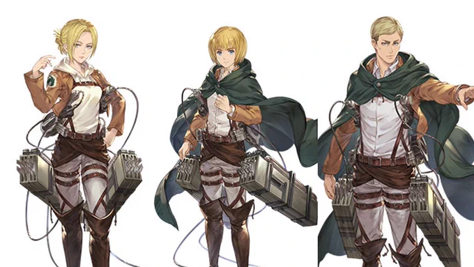 today's a "thinking about the attack on titan x granblue fantasy official art" kinda day 💞 