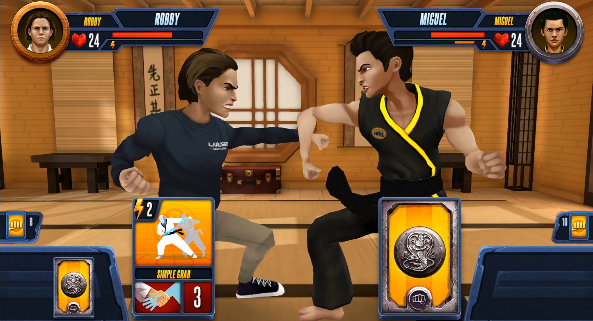 Cobra Kai: Card Fighter on X: Playing Cobra Kai: Card Fighter every day  will unlock cool rewards and alternate looks for your favorite fighters.  Pre-order here to make sure you don't miss