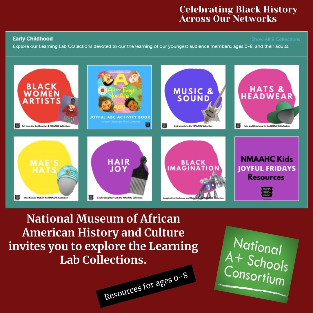 APlusLaLSU's tweet photo. Visit https://t.co/wi3I2Ci213 to find early childhood resources available through the National Museum of African American History and Culture on the impact of many Black Americans.

@NationalAplus
@arkansasaplus 
@APlusLA  
@okaplus 
@AplusSchoolsNC
https://t.co/LUuxbld8Jp https://t.co/Ts9TYPopsF