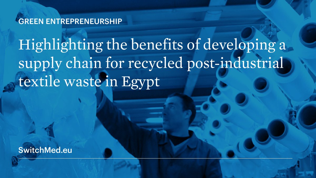 Under UNIDO's lead, international brands and local institutions will explore opportunities to develop a value chain for recycling post-industrial textile waste in #Egypt. 🇪🇬

Learn more by reading this article:
bit.ly/3byABbn

#Sustainability #Textile #CircularEconomy