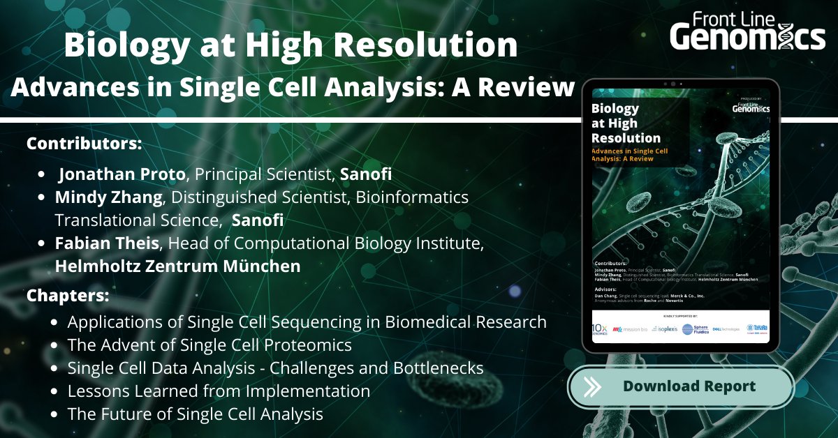 Download 'Advances in #SingleCell Analysis'. buff.ly/37jYAd0

Chapters:
1️⃣ Application of Single Cell #Sequencing in #Biomedical #Research
2️⃣ Single Cell #Proteomics
3️⃣ Single Cell #Dataanalysis
4️⃣ Implementation lessons learned
5️⃣ Future of SC Analysis