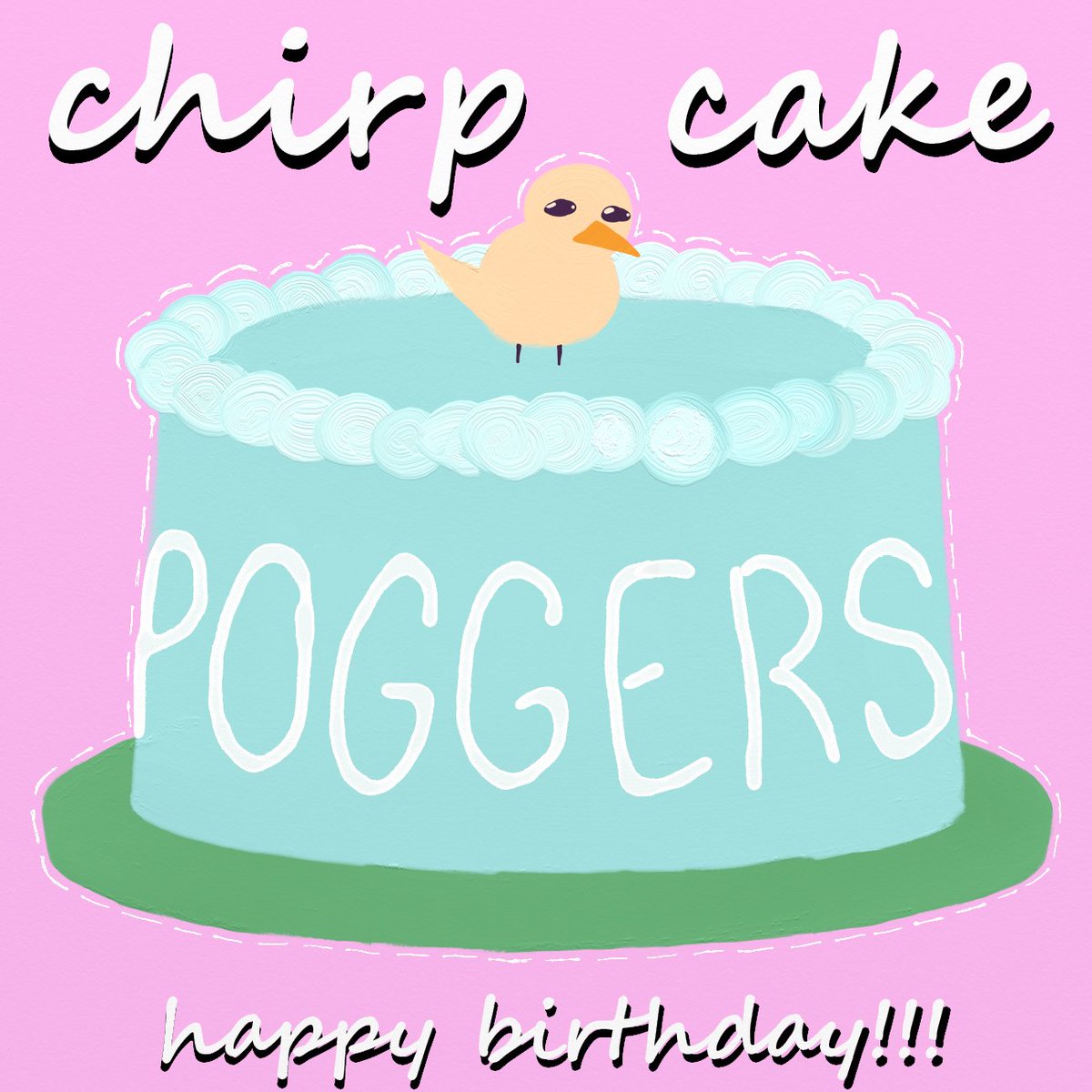 happy birthday!!! <a href="/chirprecs/">Chirp Re(gg)cords has vinyl available!!!!!</a> 
it's quite a bit rushed but i made you a cake :)))