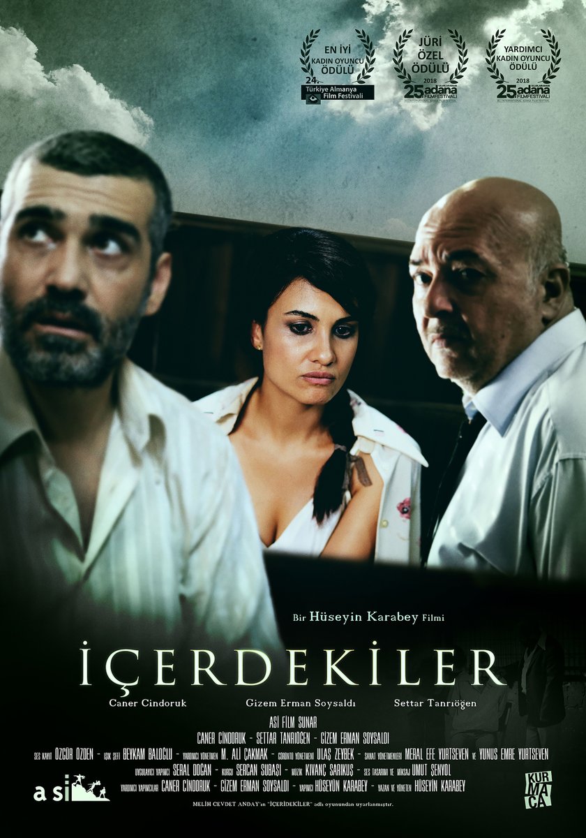 Tek mekan. Üç karakter.

İÇERDEKİLER #ŞimdiGösterimde

<a href="/HKarabey/">huseyin karabey</a> <a href="/canercindoruk/">caner cindoruk</a> <a href="/gizemsoysaldi/">Gizem Erman Soysaldı</a>